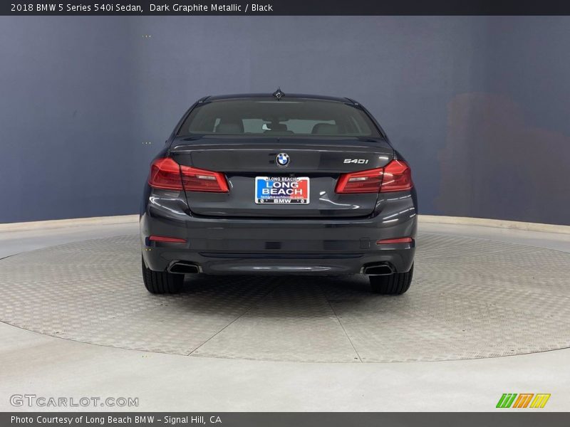 Dark Graphite Metallic / Black 2018 BMW 5 Series 540i Sedan