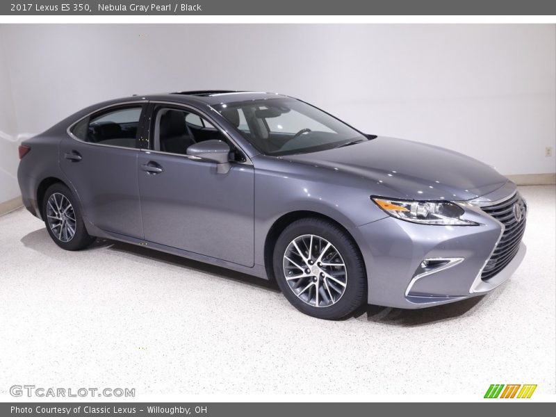Nebula Gray Pearl / Black 2017 Lexus ES 350