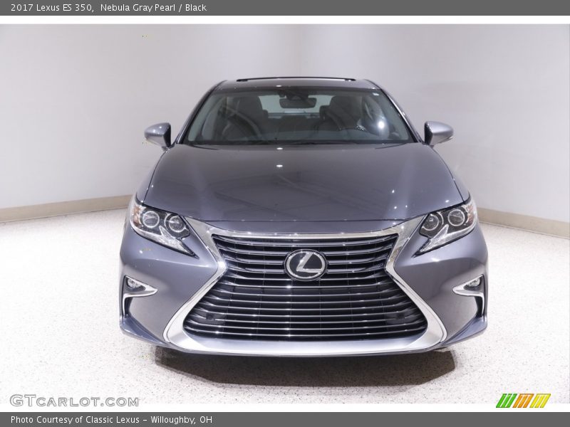 Nebula Gray Pearl / Black 2017 Lexus ES 350