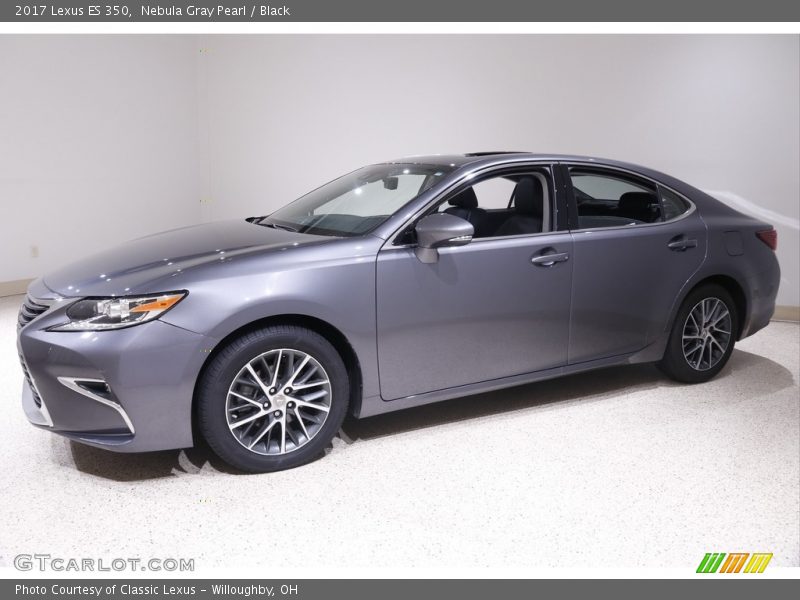 Nebula Gray Pearl / Black 2017 Lexus ES 350