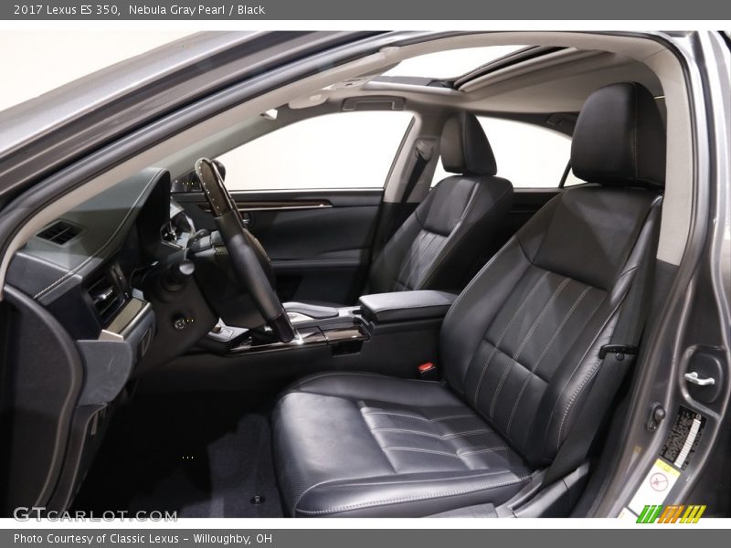 Nebula Gray Pearl / Black 2017 Lexus ES 350