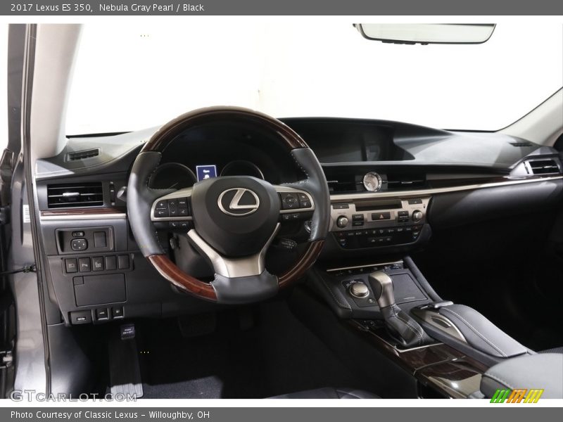 Nebula Gray Pearl / Black 2017 Lexus ES 350
