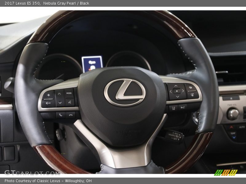 Nebula Gray Pearl / Black 2017 Lexus ES 350