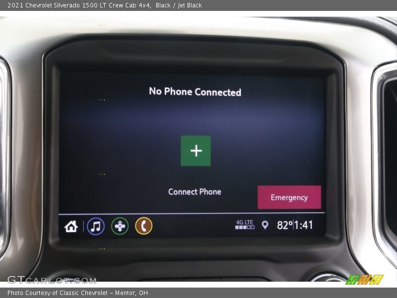 Black / Jet Black 2021 Chevrolet Silverado 1500 LT Crew Cab 4x4