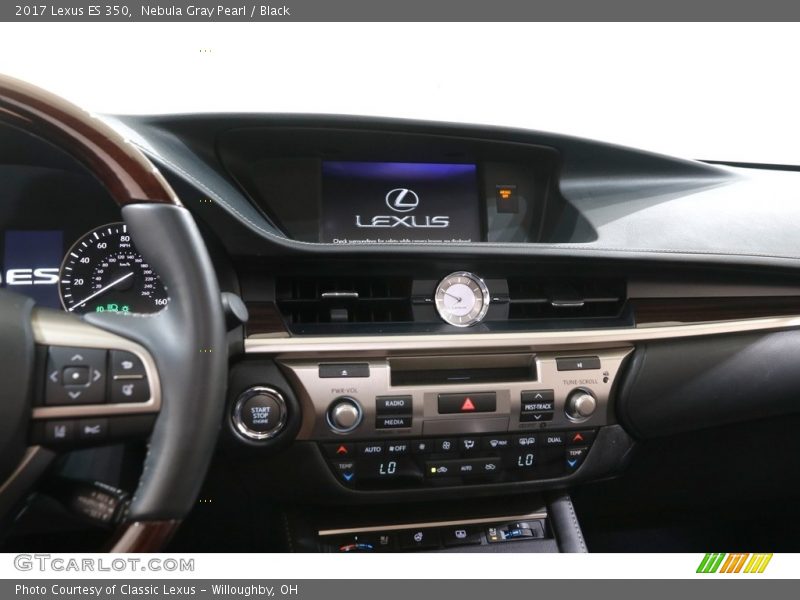 Nebula Gray Pearl / Black 2017 Lexus ES 350
