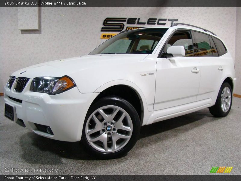 Alpine White / Sand Beige 2006 BMW X3 3.0i