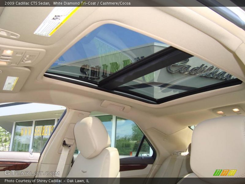 White Diamond Tri-Coat / Cashmere/Cocoa 2009 Cadillac CTS Sedan