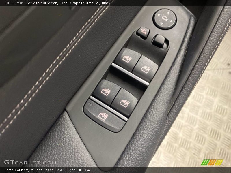 Dark Graphite Metallic / Black 2018 BMW 5 Series 540i Sedan