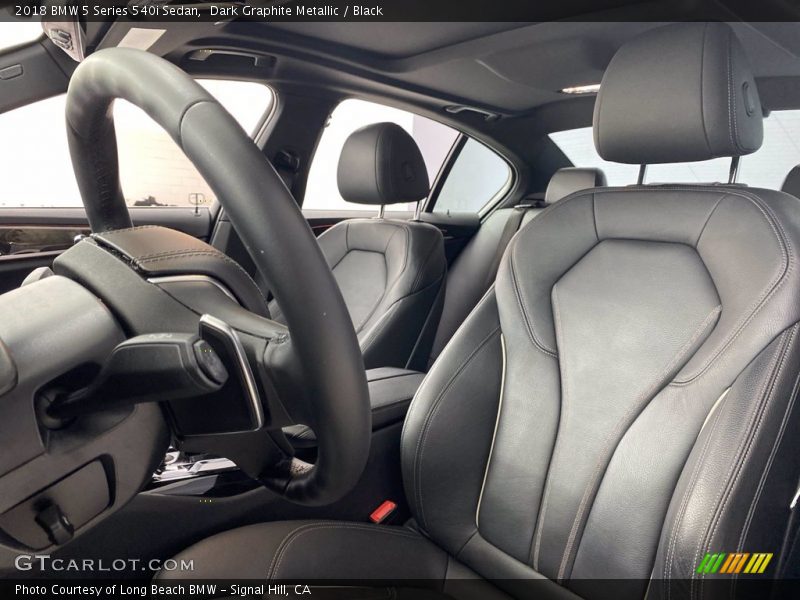 Dark Graphite Metallic / Black 2018 BMW 5 Series 540i Sedan
