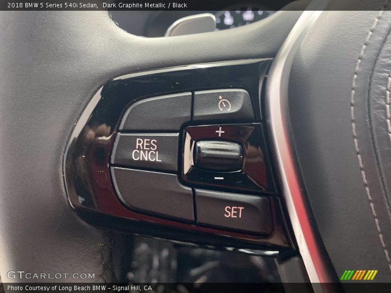 Dark Graphite Metallic / Black 2018 BMW 5 Series 540i Sedan