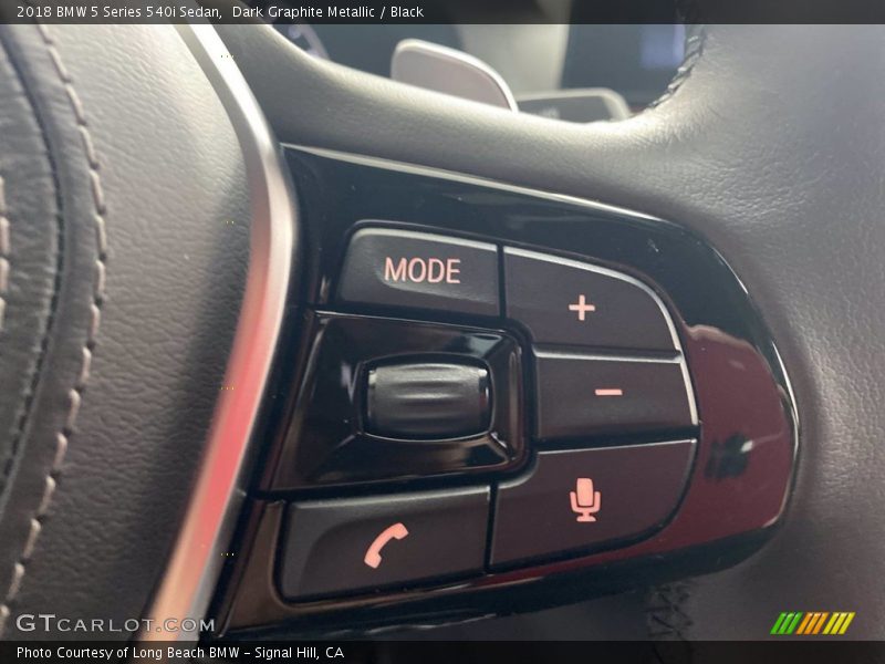 Dark Graphite Metallic / Black 2018 BMW 5 Series 540i Sedan