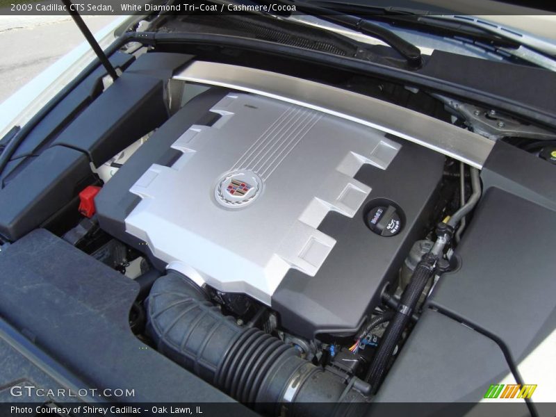 White Diamond Tri-Coat / Cashmere/Cocoa 2009 Cadillac CTS Sedan
