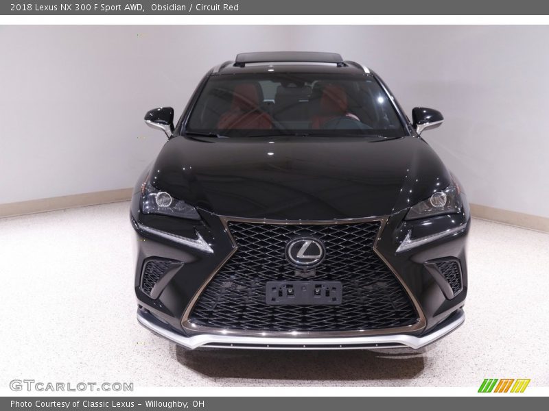 Obsidian / Circuit Red 2018 Lexus NX 300 F Sport AWD