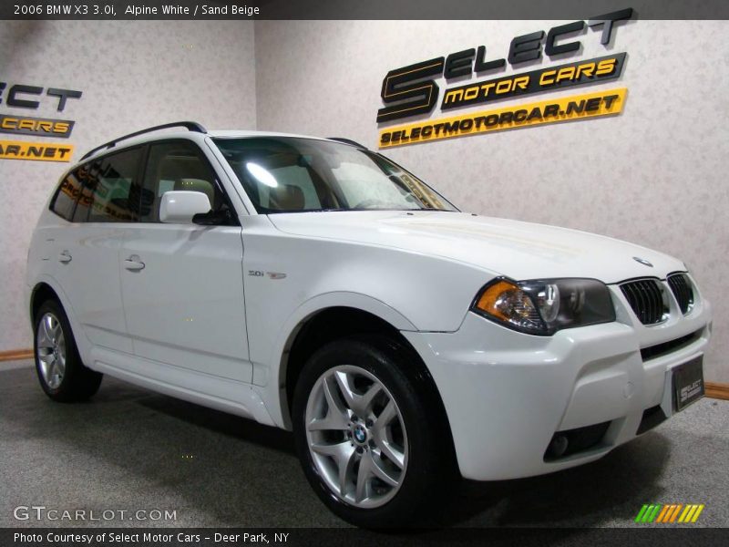 Alpine White / Sand Beige 2006 BMW X3 3.0i