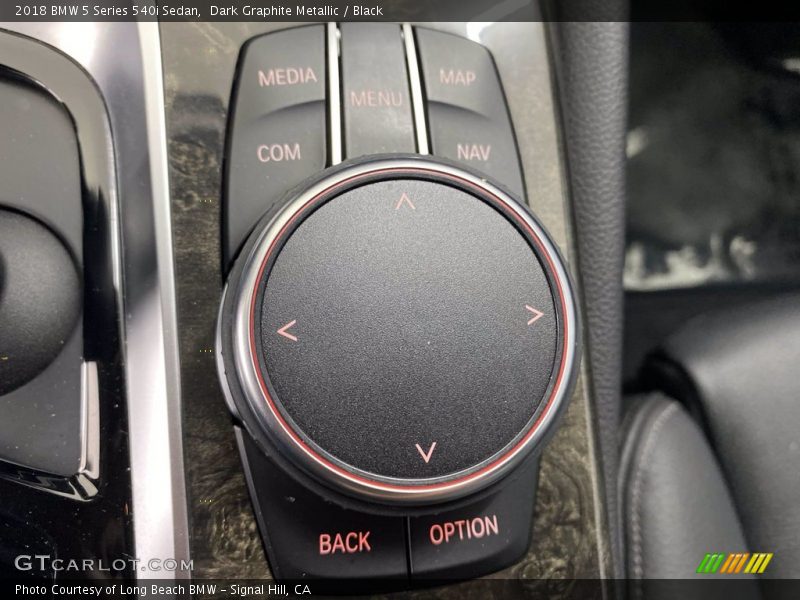 Dark Graphite Metallic / Black 2018 BMW 5 Series 540i Sedan
