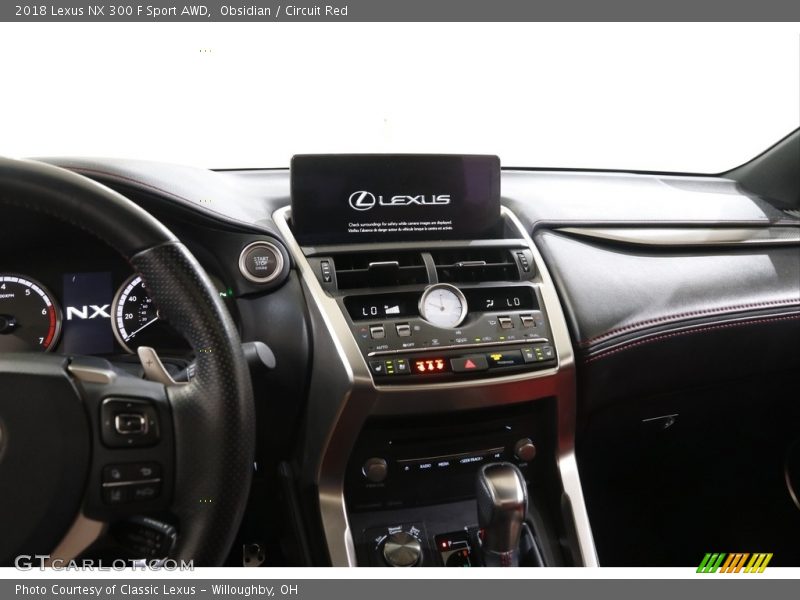 Obsidian / Circuit Red 2018 Lexus NX 300 F Sport AWD