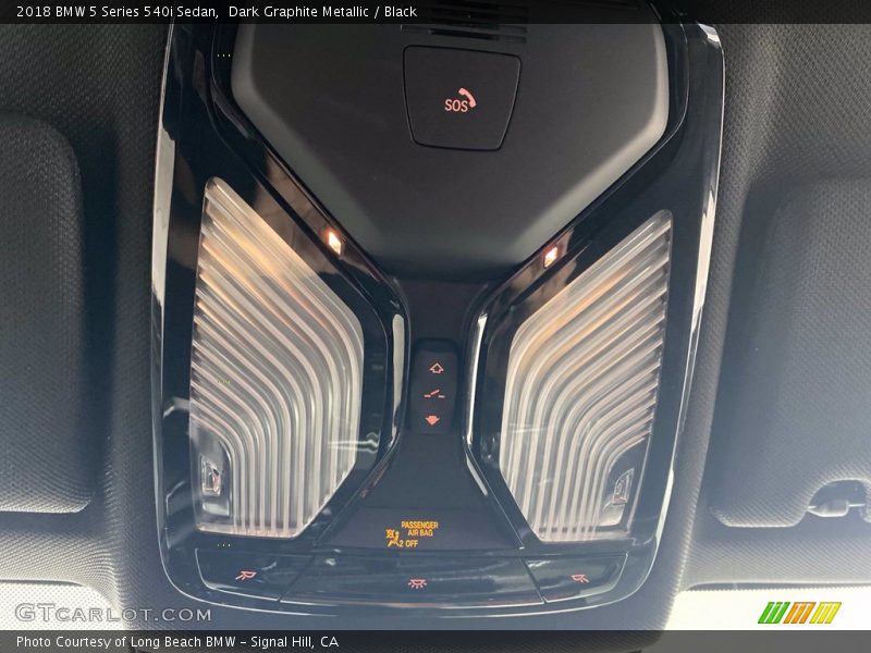 Dark Graphite Metallic / Black 2018 BMW 5 Series 540i Sedan
