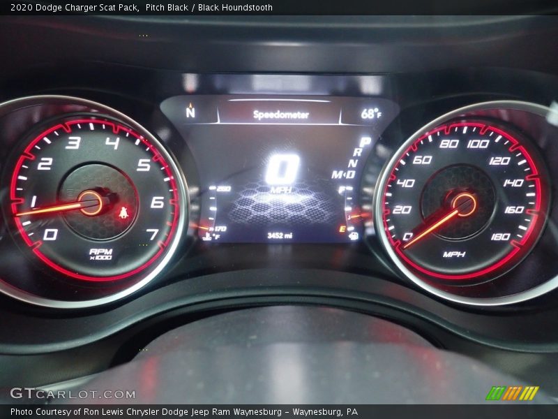 Pitch Black / Black Houndstooth 2020 Dodge Charger Scat Pack