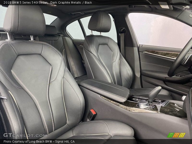 Dark Graphite Metallic / Black 2018 BMW 5 Series 540i Sedan