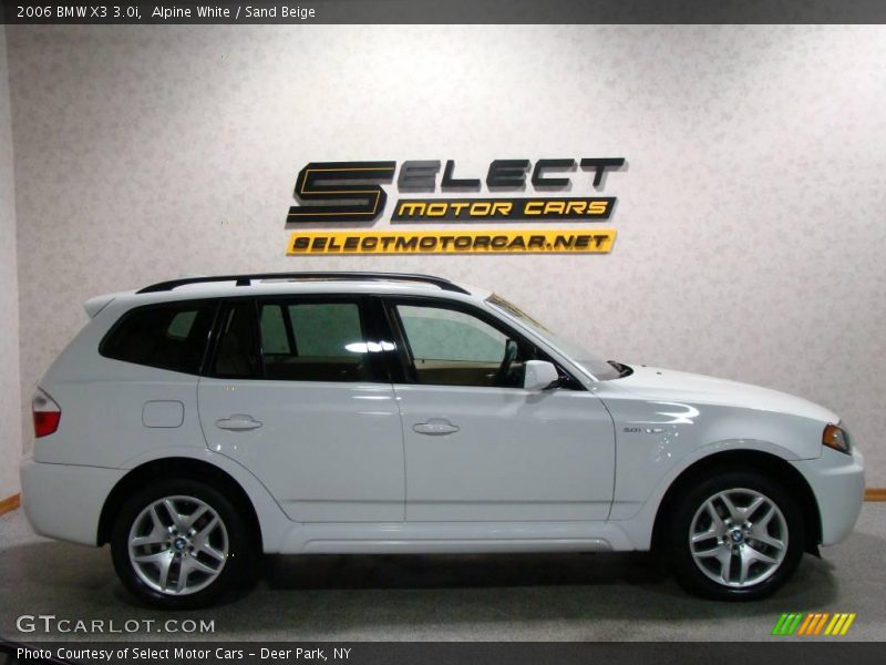 Alpine White / Sand Beige 2006 BMW X3 3.0i
