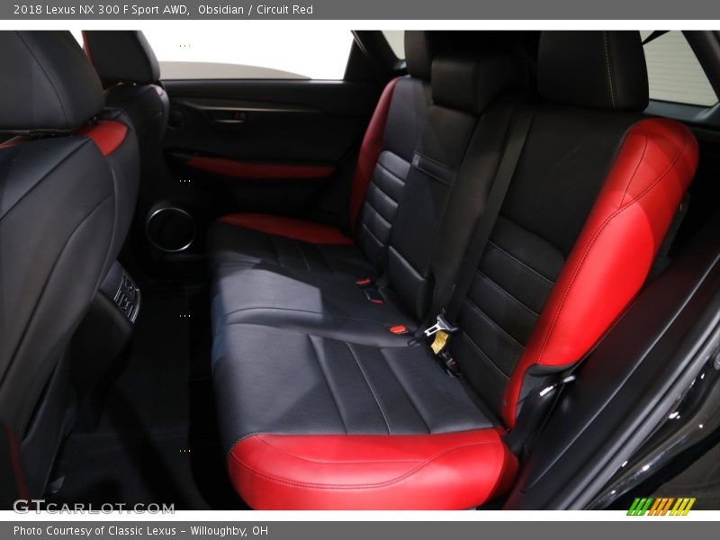 Obsidian / Circuit Red 2018 Lexus NX 300 F Sport AWD