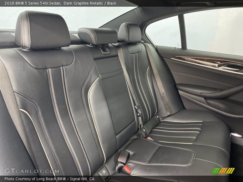 Dark Graphite Metallic / Black 2018 BMW 5 Series 540i Sedan