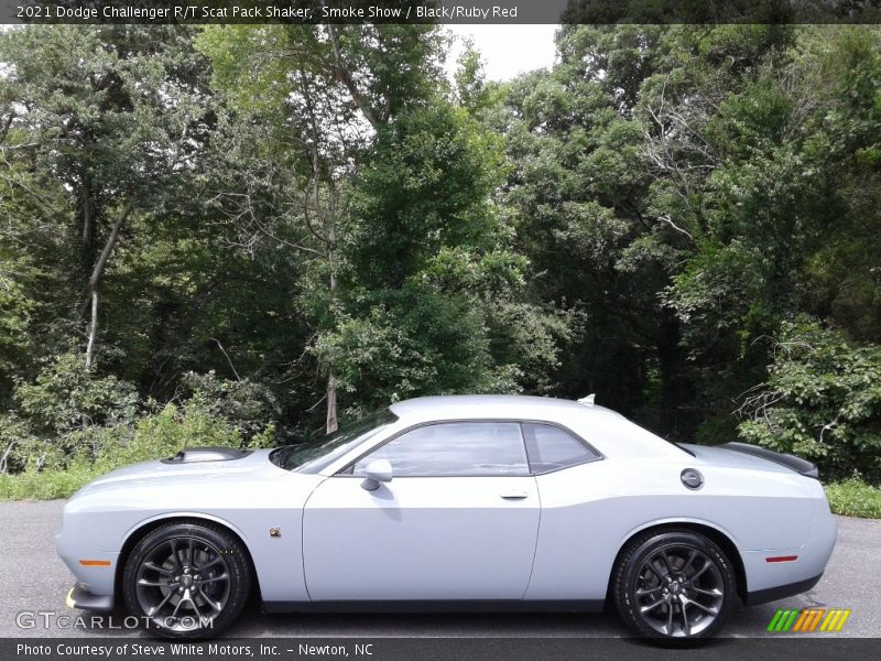 Smoke Show / Black/Ruby Red 2021 Dodge Challenger R/T Scat Pack Shaker