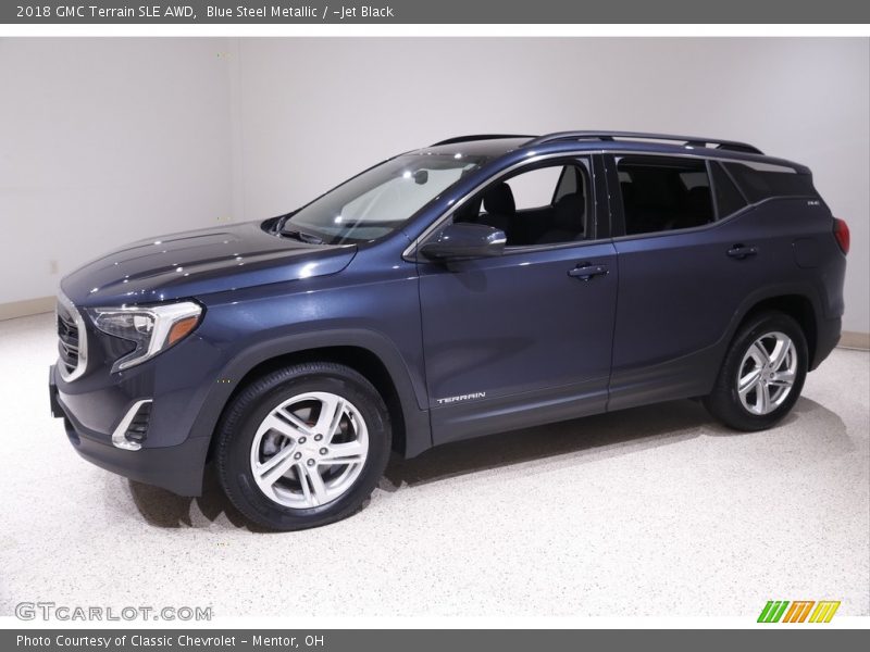 Blue Steel Metallic / ­Jet Black 2018 GMC Terrain SLE AWD