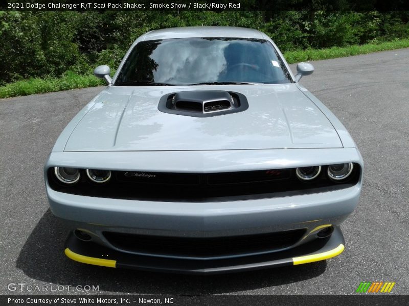 Smoke Show / Black/Ruby Red 2021 Dodge Challenger R/T Scat Pack Shaker