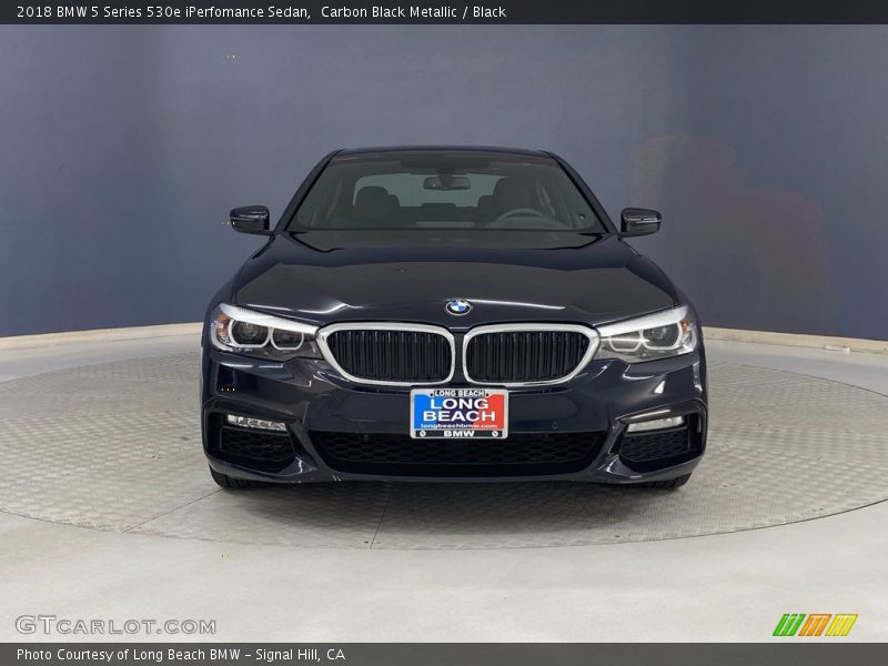 Carbon Black Metallic / Black 2018 BMW 5 Series 530e iPerfomance Sedan