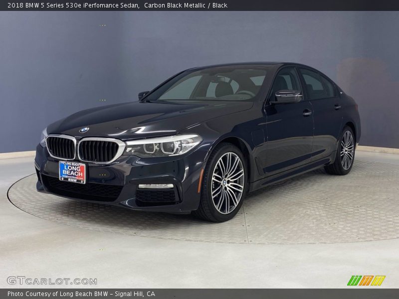 Carbon Black Metallic / Black 2018 BMW 5 Series 530e iPerfomance Sedan