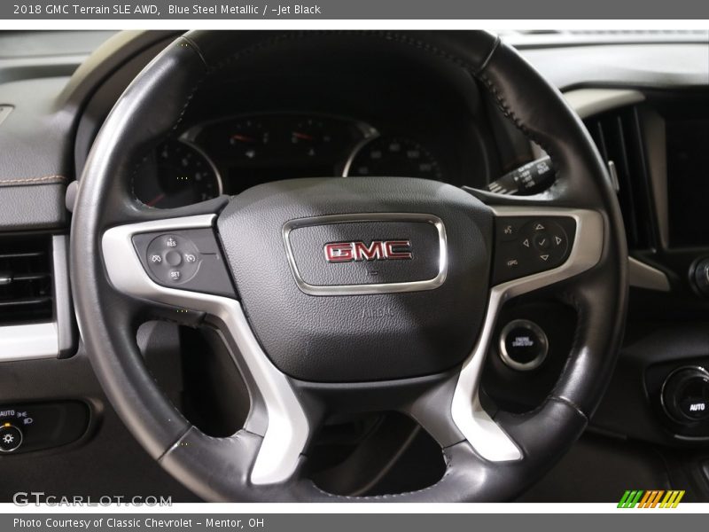 Blue Steel Metallic / ­Jet Black 2018 GMC Terrain SLE AWD