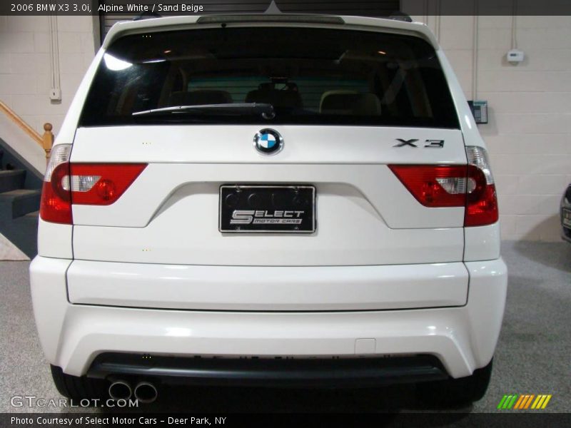 Alpine White / Sand Beige 2006 BMW X3 3.0i