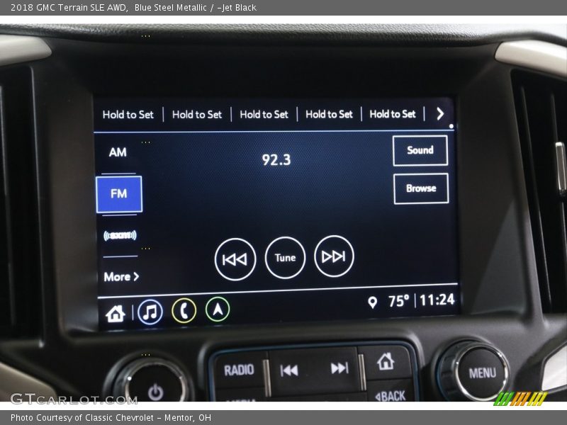 Blue Steel Metallic / ­Jet Black 2018 GMC Terrain SLE AWD