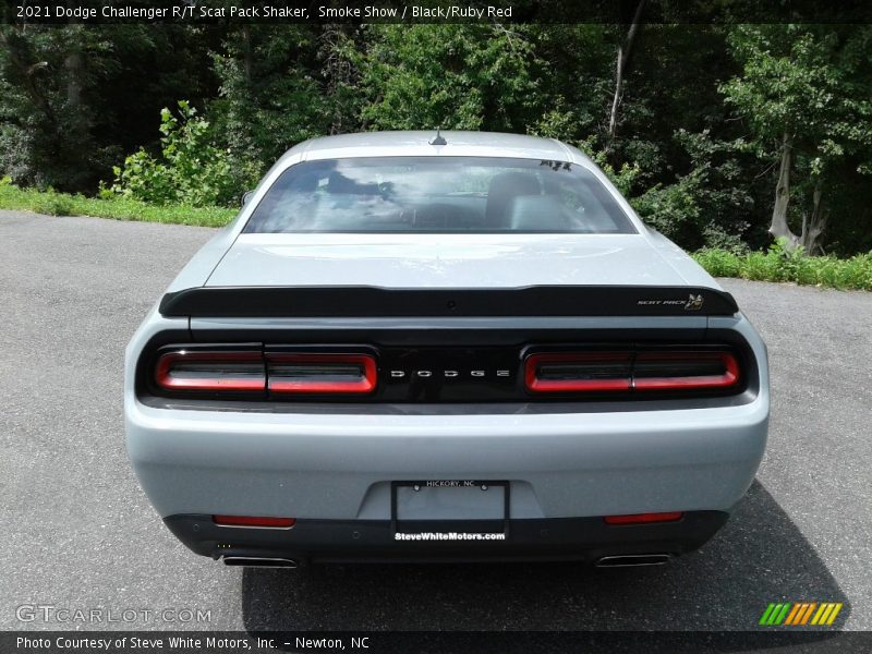 Smoke Show / Black/Ruby Red 2021 Dodge Challenger R/T Scat Pack Shaker