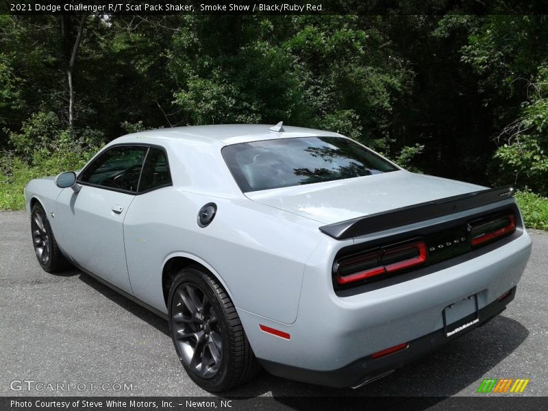 Smoke Show / Black/Ruby Red 2021 Dodge Challenger R/T Scat Pack Shaker