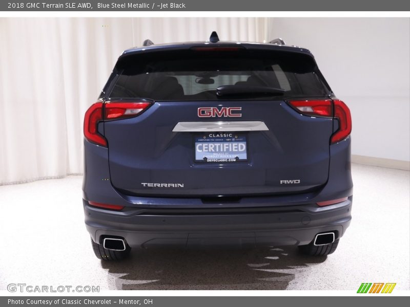 Blue Steel Metallic / ­Jet Black 2018 GMC Terrain SLE AWD