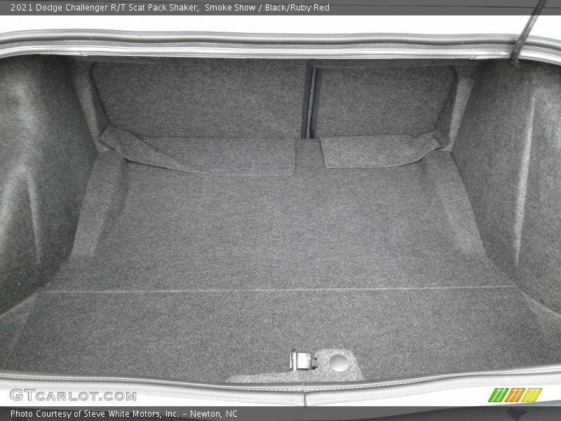 Smoke Show / Black/Ruby Red 2021 Dodge Challenger R/T Scat Pack Shaker