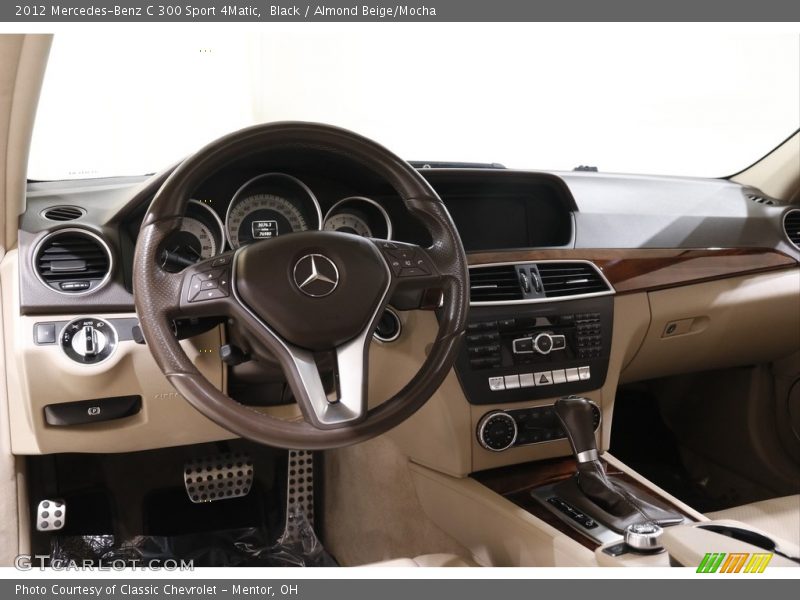 Black / Almond Beige/Mocha 2012 Mercedes-Benz C 300 Sport 4Matic