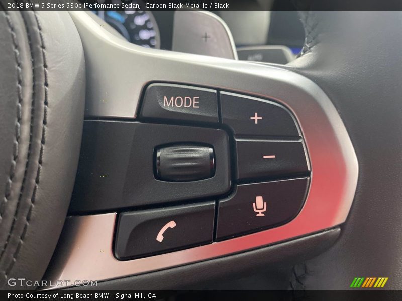 Carbon Black Metallic / Black 2018 BMW 5 Series 530e iPerfomance Sedan