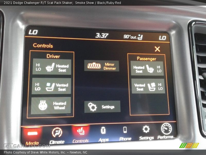 Smoke Show / Black/Ruby Red 2021 Dodge Challenger R/T Scat Pack Shaker