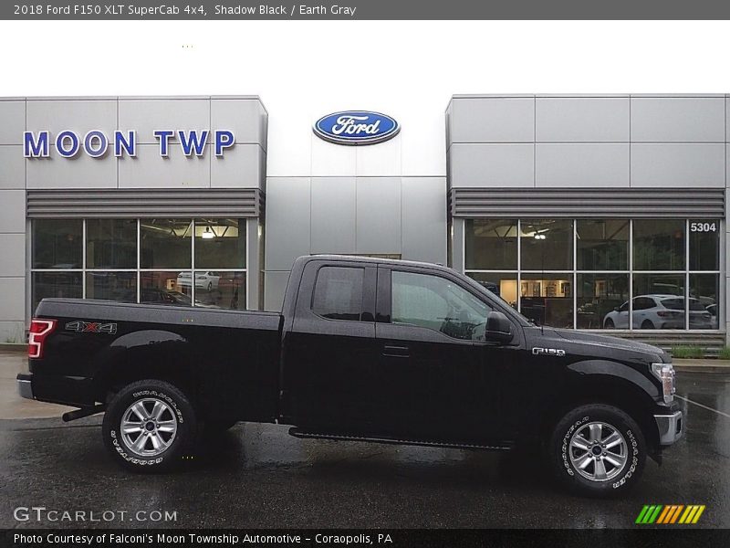 Shadow Black / Earth Gray 2018 Ford F150 XLT SuperCab 4x4