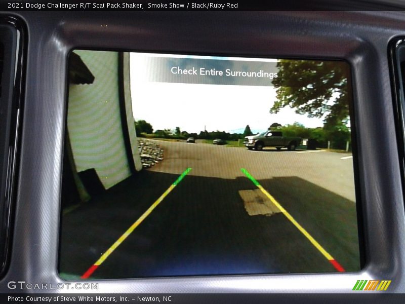 Smoke Show / Black/Ruby Red 2021 Dodge Challenger R/T Scat Pack Shaker