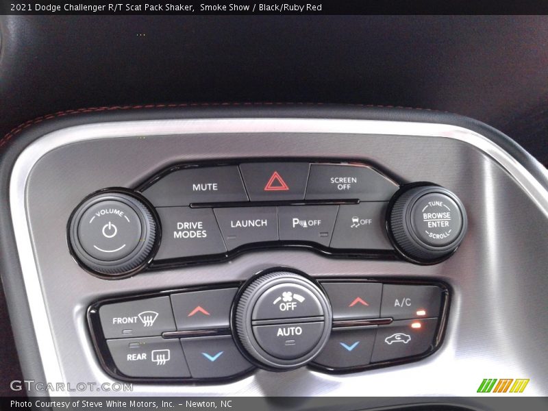 Smoke Show / Black/Ruby Red 2021 Dodge Challenger R/T Scat Pack Shaker