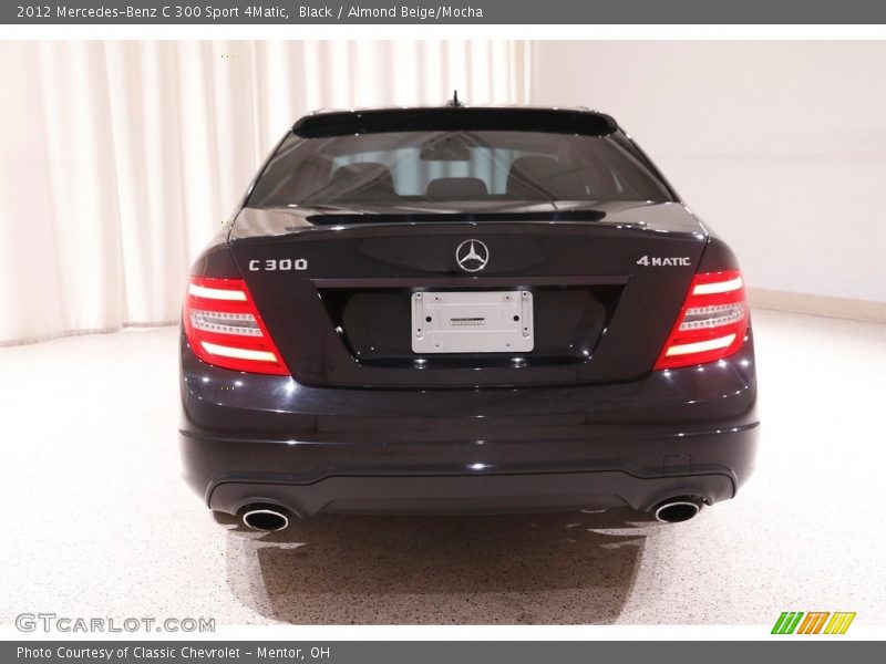 Black / Almond Beige/Mocha 2012 Mercedes-Benz C 300 Sport 4Matic