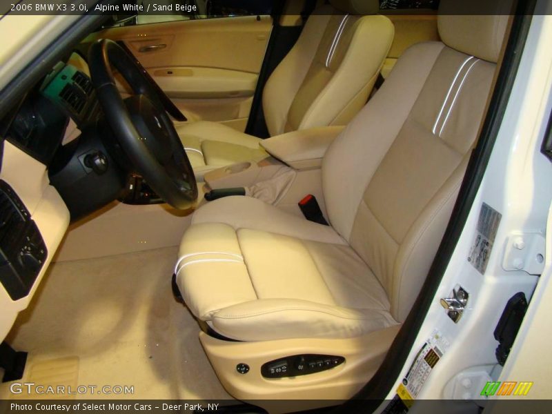 Alpine White / Sand Beige 2006 BMW X3 3.0i