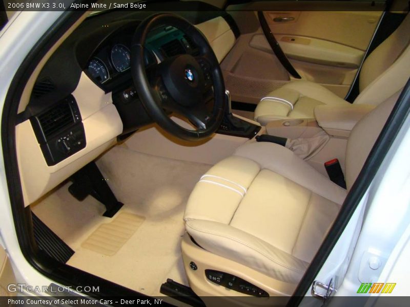Alpine White / Sand Beige 2006 BMW X3 3.0i