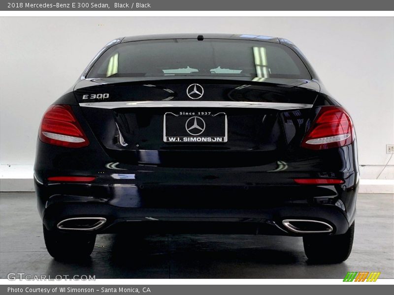 Black / Black 2018 Mercedes-Benz E 300 Sedan