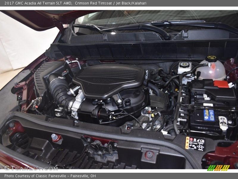 Crimson Red Tintcoat / Jet Black/Kalahari 2017 GMC Acadia All Terrain SLT AWD