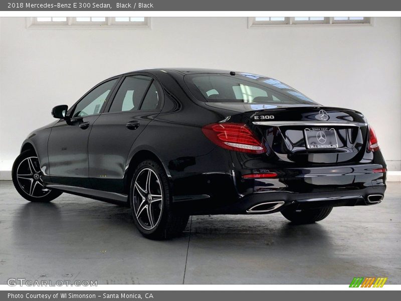 Black / Black 2018 Mercedes-Benz E 300 Sedan